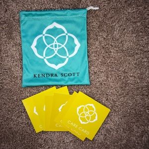 Kendra Scott dust bag with care cards!